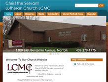 Tablet Screenshot of christtheservantnorfolk.com